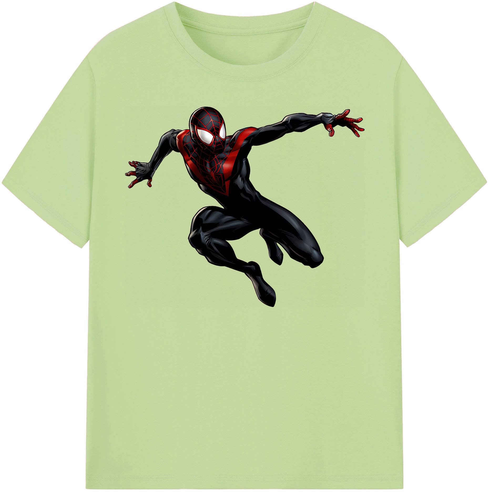 （画像用） Spider Man スパイダーマン 綿100％半袖Tシャツ（フロントプリント）